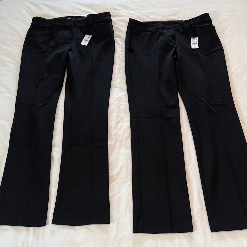 Express Black “Barely Boot” Cut Women's Pants, “Editor” & “Columnist”